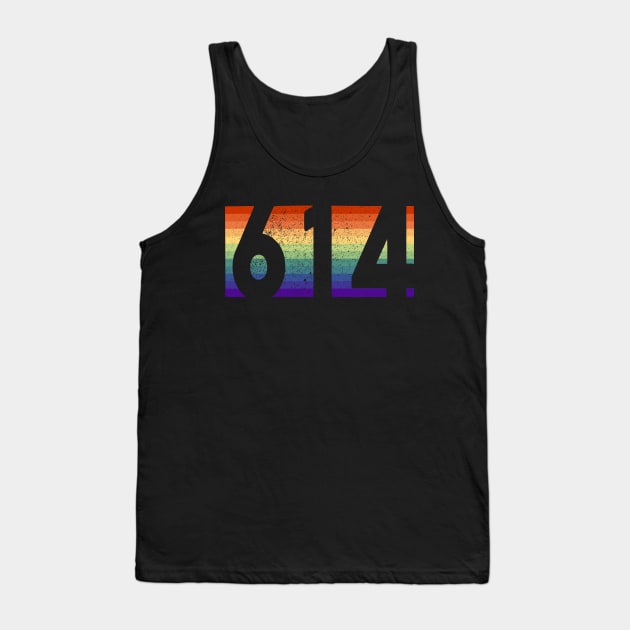 Gay Pride Columbus Ohio Area Code 614 Tank Top by Muzehack